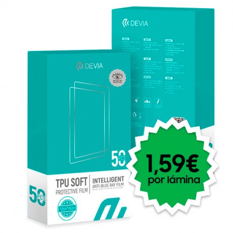 Protectores Hidrogel Devia Anti-Blue Ray (Pack 50 uds)