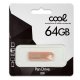 Pen Drive USB x64 GB 2.0 COOL Metal CHAVE Ouro