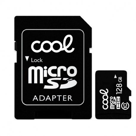 Micro SD Memory Card with Adapter x128 GB COOL (Class 10)