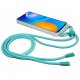 IPhone 12 mini capa de cabo azul