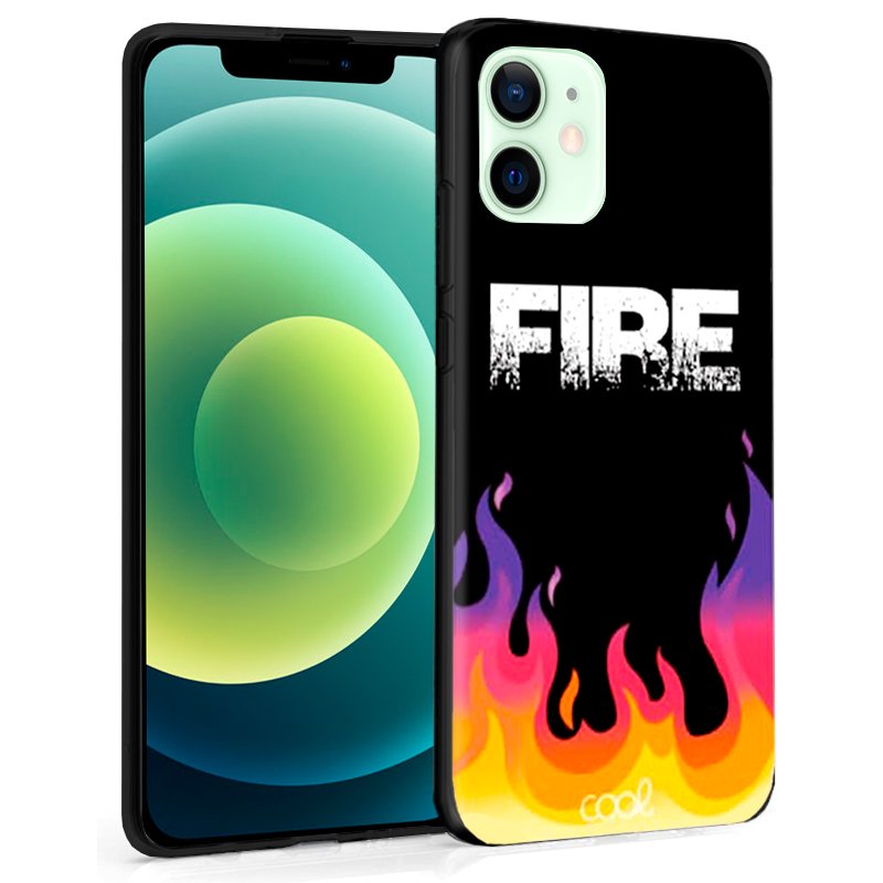 Carcasa COOL para iPhone 12 / 12 Pro Dibujos Fire