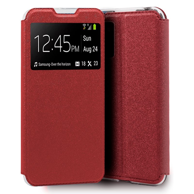 Funda COOL Flip Cover para Xiaomi Pocophone M3 / Redmi 9T Liso Rojo