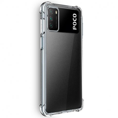 Cool Funda Transparente con Cordón Negro para Xiaomi Redmi Note 10 5G/Pocophone  M3 Pro 5G, PcCompon