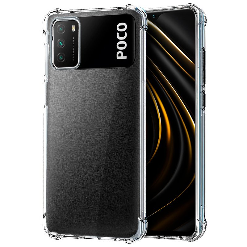 Carcasa COOL para Xiaomi Pocophone M3 / Redmi 9T AntiShock Transparente