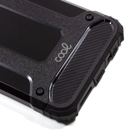 Funda Carcasa iPhone 12 Mini Efecto Fibra de Carbono, Protección Híbrida  con Anillo Soporte de Metal - Negro - Spain