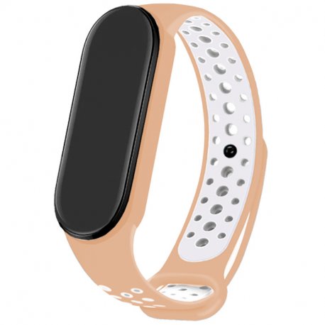 Correa COOL para Xiaomi Mi Band 5 / 6 / 7 / Amazfit Band 5 Sport Rosa Pastel