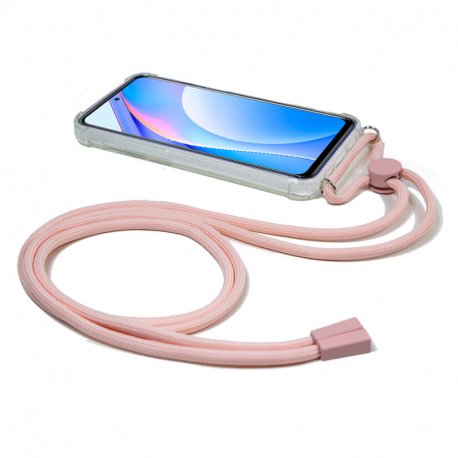 Custodia COOL per Xiaomi Mi 10T Lite con cavo rosa