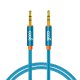 Cable Jack 3.5 mm a Jack 3.5 mm COOL Audio-Audio Nylon Azul (1m)