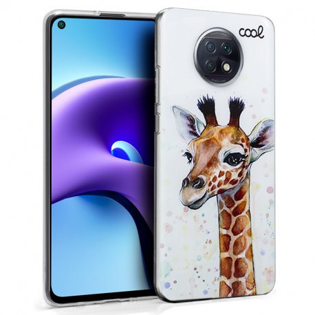 Animais bonitos dos desenhos animados pintados Slim Matte Cover para Xiaomi  Redmi 9 T 5G, Shell