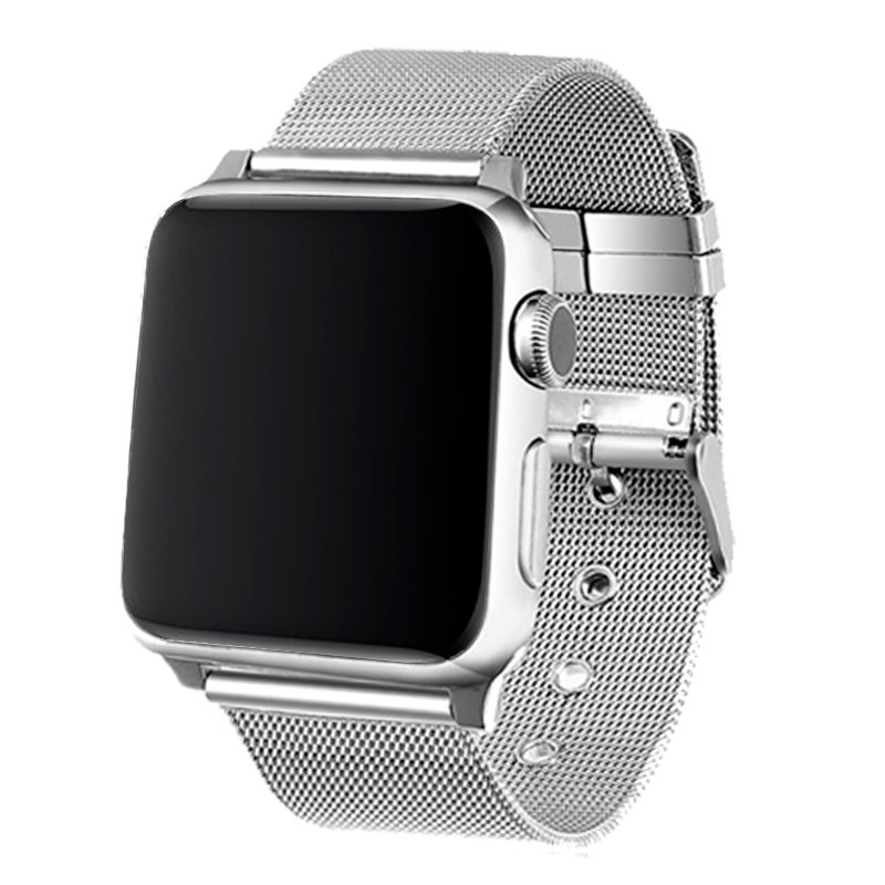 Correa COOL para Apple Watch Series 1 / 2 / 3 / 4 / 5 / 6 / 7 / SE (38 / 40 / 41mm) Metal Plata
