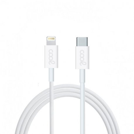Cabo USB compatível COOL Universal TYPE-C para Lightning (1,2 metros) Branco