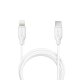 Cable USB Compatible COOL Universal TIPO-C a Lightning (1.2 metros) Blanco 3 Amp