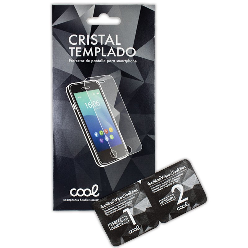 Protector Pantalla Cristal Templado COOL para iPhone 6 Plus / 6s Plus (FULL 3D Negro)