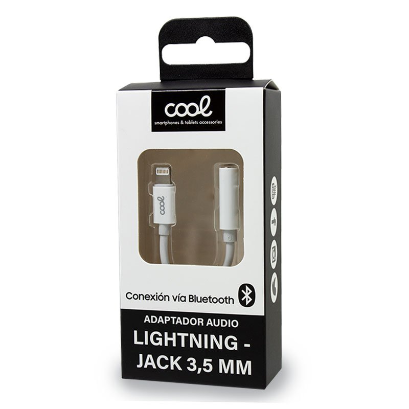 no pueden ver represa Embrión Adaptador Conector Lightning a Jack 3,5 mm (Bluetooth) Universal COOL -  Cool Accesorios