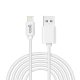 Cavo USB COOL Lightning compatibile per iPhone / iPad (3 metri) Bianco