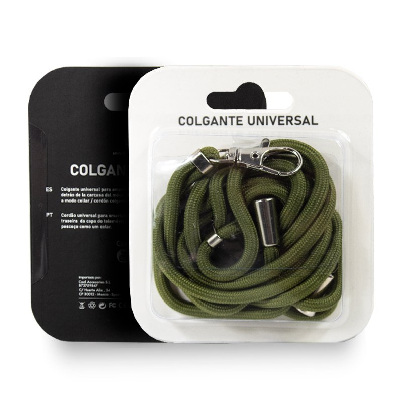Cordn Colgante COOL Universal con Tarjeta para Smartphone Verde