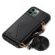 Carcasa COOL para iPhone 11 Pro Max Colgante Wallet Negro