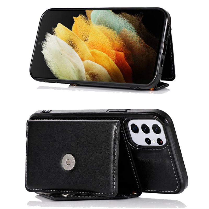Carcasa COOL para Samsung G998 Galaxy S21 Ultra Colgante Wallet Negro