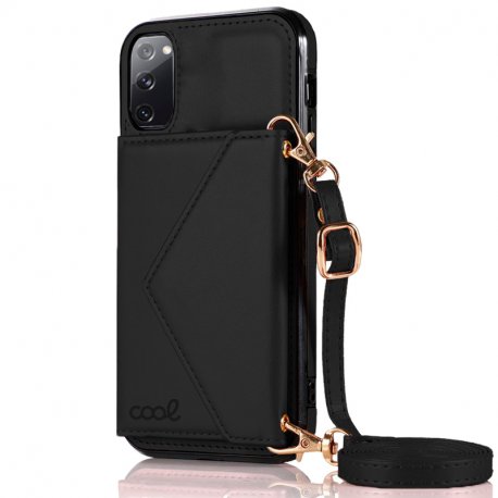 Custodia COOL per Samsung G780 Galaxy S20 FE ciondolo portafoglio nero