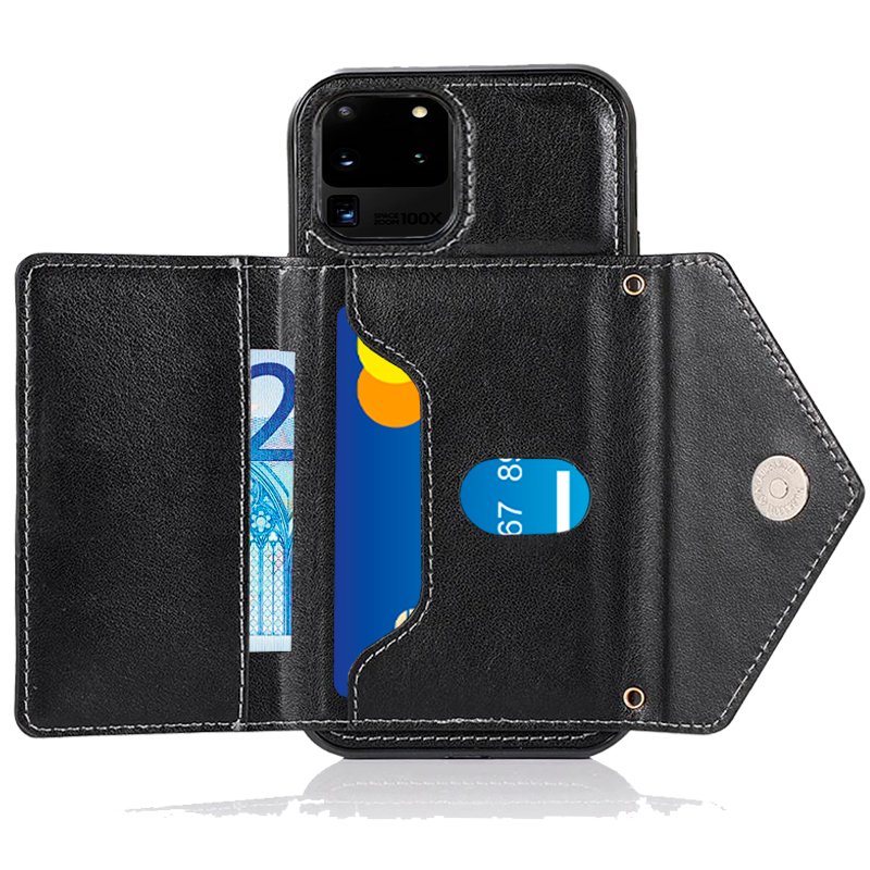 Carcasa COOL para Samsung G988 Galaxy S20 Ultra 5G Colgante Wallet Negro