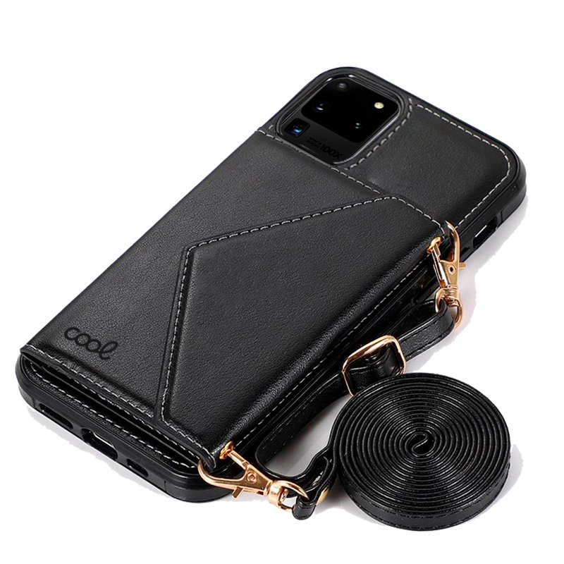 Carcasa COOL para Samsung G988 Galaxy S20 Ultra 5G Colgante Wallet Negro