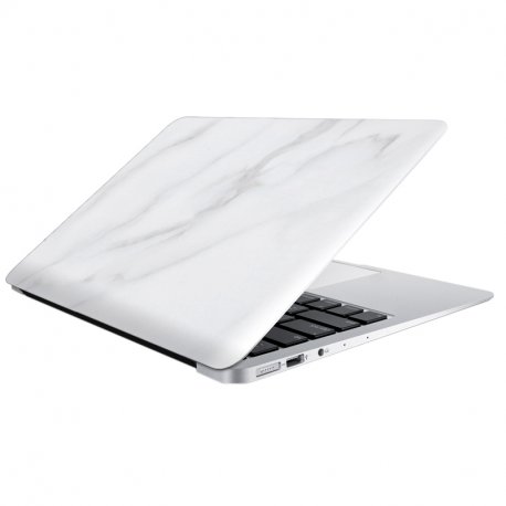 Protezione posteriore in vinile colorato Devia Laptop 15 &#39;&#39; White Marble
