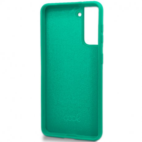 Custodia COOL per Samsung G990 Galaxy S21 Cover Acquamarina