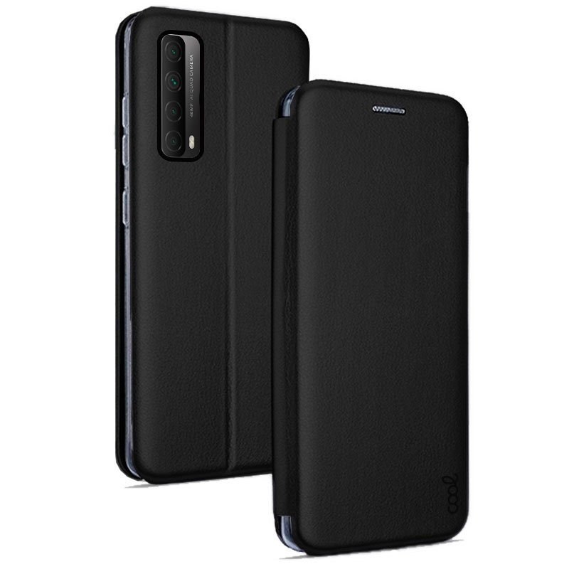 Funda COOL Flip Cover para Huawei P Smart 2021 Elegance Negro