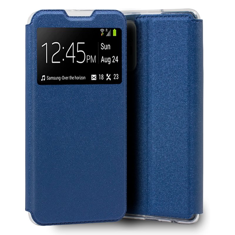Funda COOL Flip Cover para Xiaomi Redmi Note 10 / Note 10S / Poco M5s Liso Azul