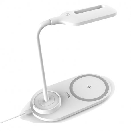 LED Lamp + Qi Wireless Charging Base COOL White