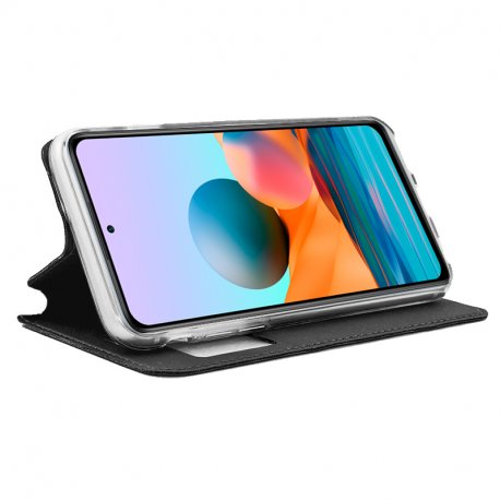 COOL Custodia Flip Cover per Xiaomi Redmi Note 10 Pro Smooth Black