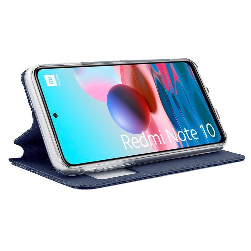 Funda COOL Flip Cover para Xiaomi Redmi Note 10 / Note 10S / Poco M5s Liso Azul