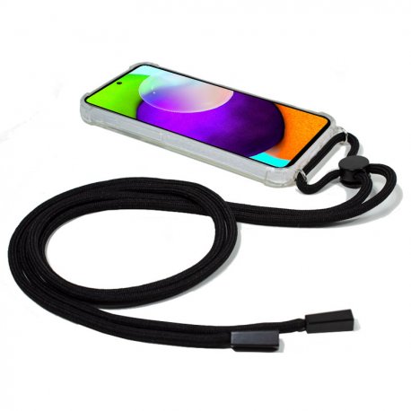 COOL custodia per Samsung A525 Galaxy A52 / A52 5G / A52s 5G cordino nero