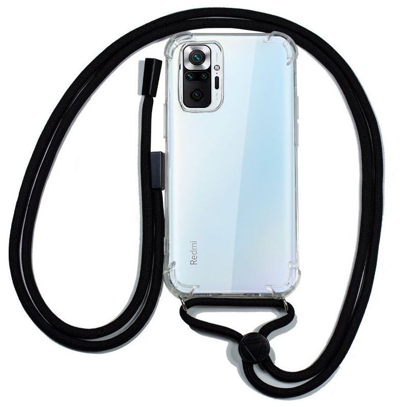 Carcasa COOL para Xiaomi Redmi Note 10 / Note 10s / Poco M5s Cordón Negro