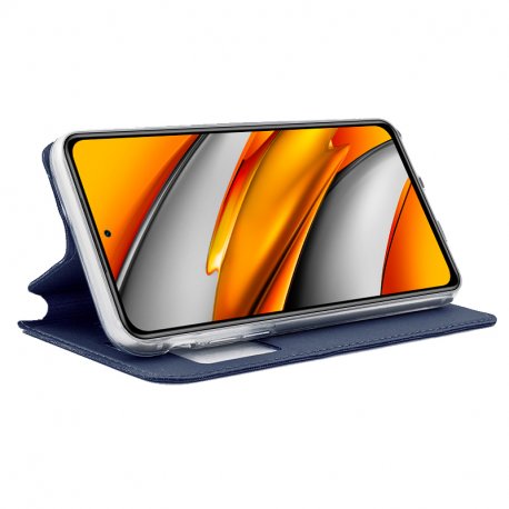 COOL Custodia Flip Cover per Xiaomi Mi 11i / Pocophone F3 Plain Blue