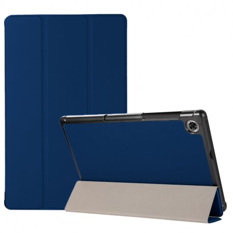 COOL Custodia per Lenovo Tab M10 HD 2nd Gen (TB-X306) Similpelle Blu Liscio 10.1 pollici