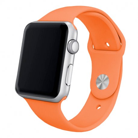 COOL Strap for Apple Watch Series 1 / 2 / 3 / 4 / 5 / 6 / 7 / 8 / 9 / SE (42 / 44 / 45 mm) Rubber Coral
