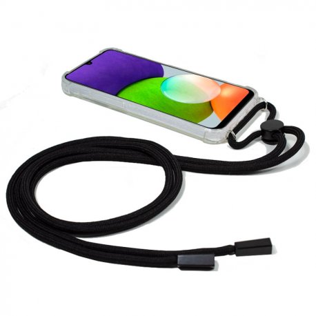 Custodia COOL per Samsung A225 Galaxy A22 4G cavo nero