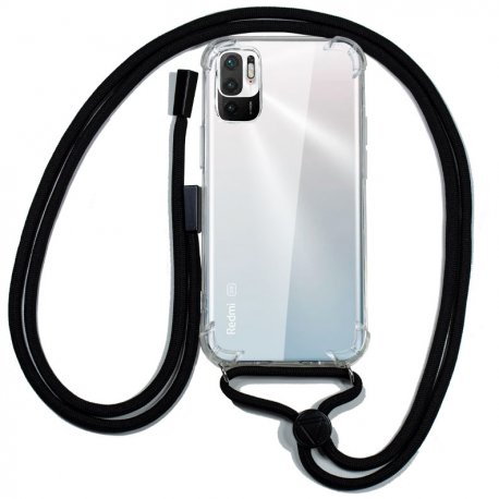 Capa COOL para Xiaomi Redmi Note 10 5G / Pocophone M3 Pro 5G Cordão Preto