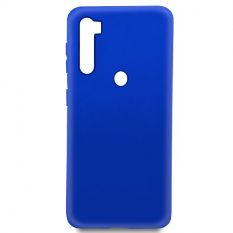 Funda de Silicona Semitransparente para Xiaomi Redmi Note 8 Pro Azul