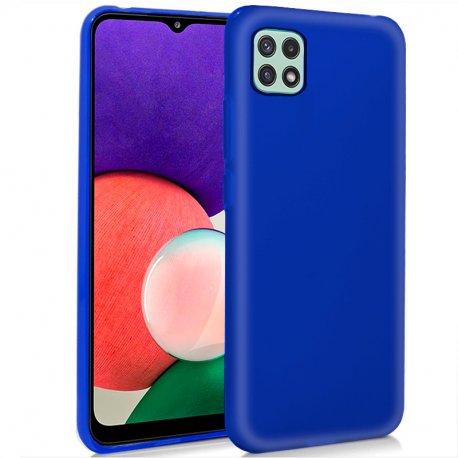 Custodia in silicone COOL per Samsung A226 Galaxy A22 5G (blu)