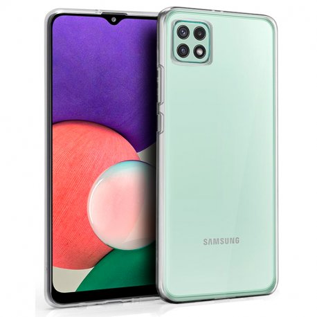 Custodia in silicone COOL per Samsung A226 Galaxy A22 4G (trasparente)
