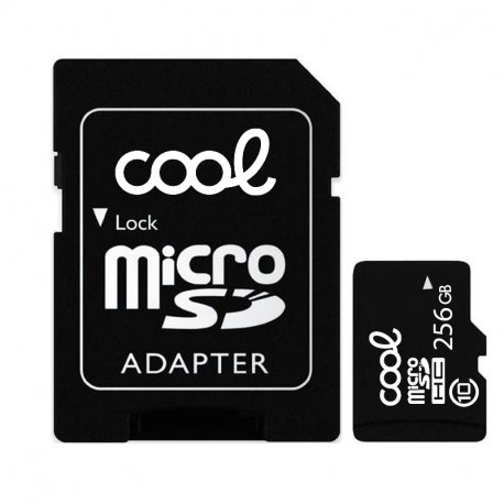 Cartão de memória Micro SD com Adaptador x256 GB COOL (Classe 10)