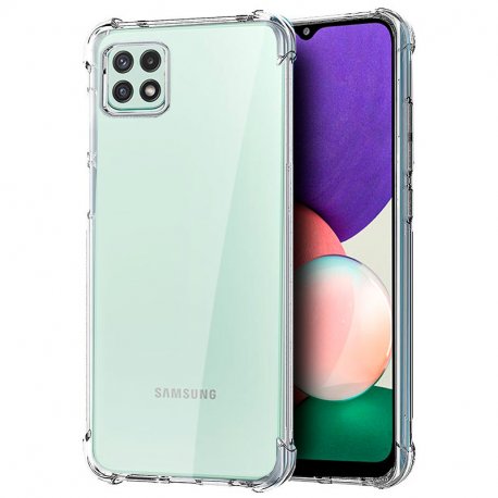 Funda Para Samsung Galaxy A22 5G, Cubierta 360 Protector Pantalla Púrpura