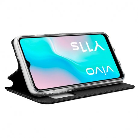 COOL Custodia Flip Cover per Vivo Y72 5G Smooth Black