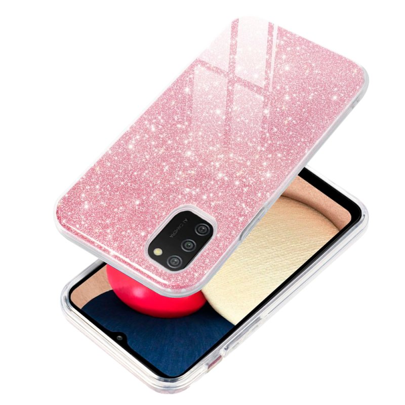 Carcasa COOL para Samsung A025 Galaxy A02s Glitter Rosa