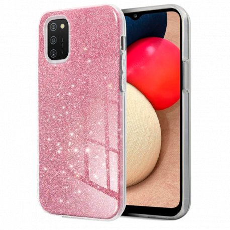 Custodia COOL per Samsung A025 Galaxy A02s Glitter Pink