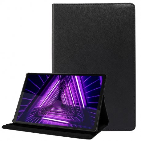 COOL Case for Lenovo Tab M10 Plus / FHD Plus 2nd Gen / Tab K10 Smooth Black Leatherette 10.3 inch