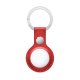 Porta-chaves de proteção COOL compatível com couro AirTag vermelho