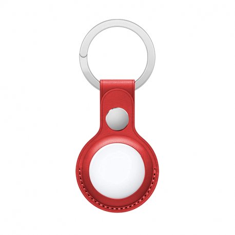 Llavero Protector COOL Compatible con AirTag Polipiel Rojo